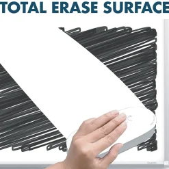 Silhouette™ Total Erase® Dry-Erase Whiteboard, Silver Aluminum Frame, 39"x22' (C3922)