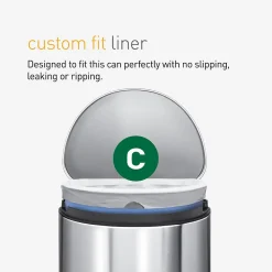 simplehuman 3.2 Gallon Trash Bag, Low Density, White (CW0252)