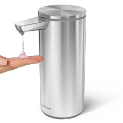 simplehuman Automatic Hand Soap / Sanitizer Dispenser, 266mL., Brushed Steel (ST1082)