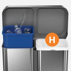 simplehuman Code H 8-9.3 Gallon Trash Bag, 6.5