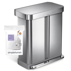 simplehuman Code H 8-9.3 Gallon Trash Bag, 6.5