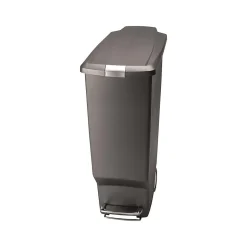 simplehuman Indoor Step Trash Can, Gray Plastic, 10.5 Gal. (CW1363)