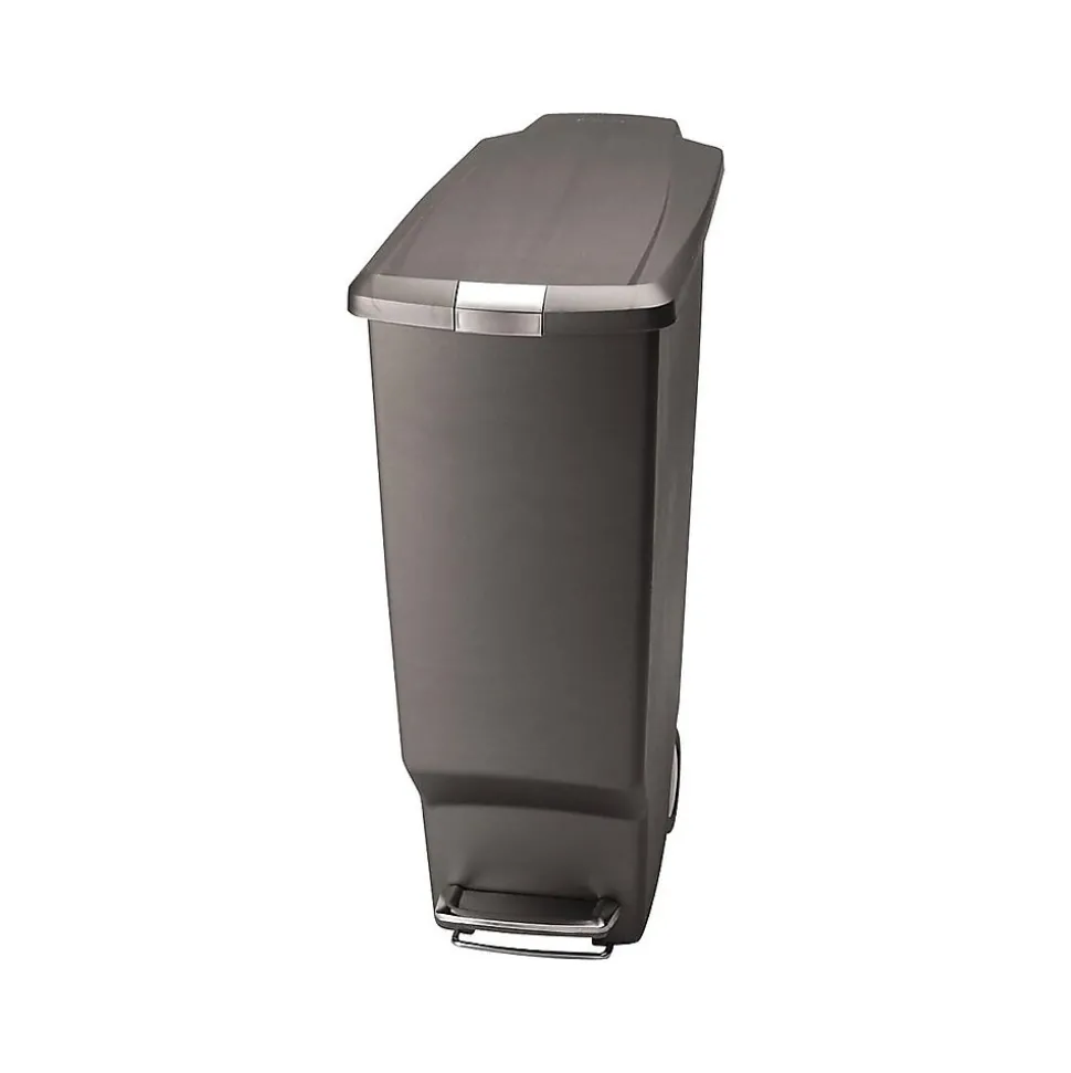 simplehuman Indoor Step Trash Can, Gray Plastic, 10.5 Gal. (CW1363)