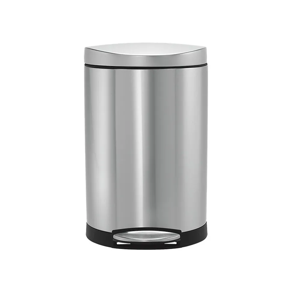 simplehuman Indoor Step Trash Can, Brushed Stainless Steel, 2.6 Gal. (CW1833)