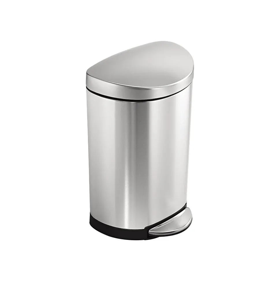 simplehuman Indoor Step Trash Can, Brushed Stainless Steel, 2.6 Gal. (CW1833)