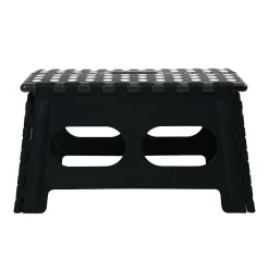 Simplify Folding Step Stool, 16", Black (26458-BLACK)