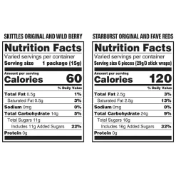Skittles & Starburst Fun-Size Variety Pack, 104.4 oz. (220-00768)