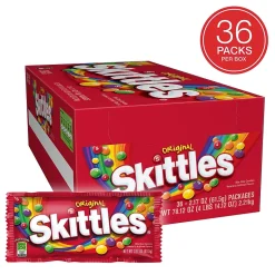 Skittles Original Fruit Flavored Candy, 2.17 oz, 36/Box (209-00148)