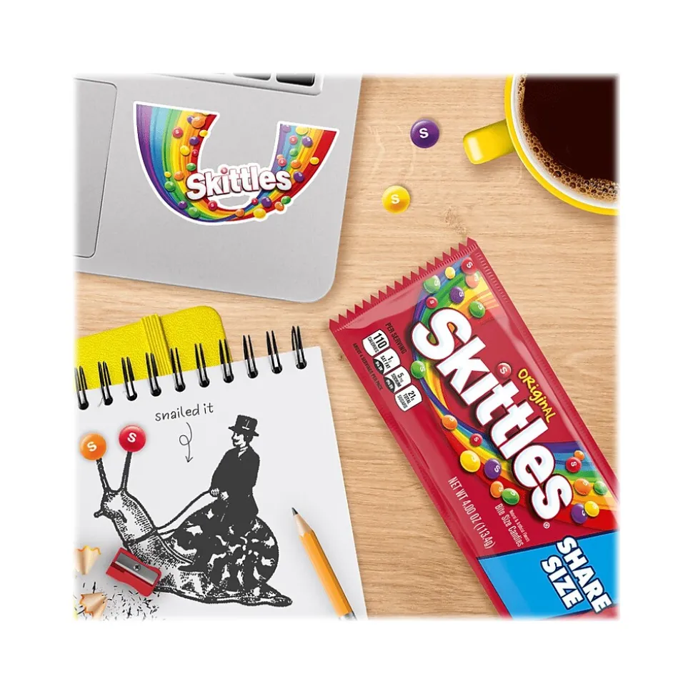 Skittles Original Fruit Flavored Candy, 4 oz (MMM04460)