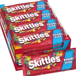 Skittles Original Fruit Flavored Candy, 4 oz, 24/Box (MMM04460)