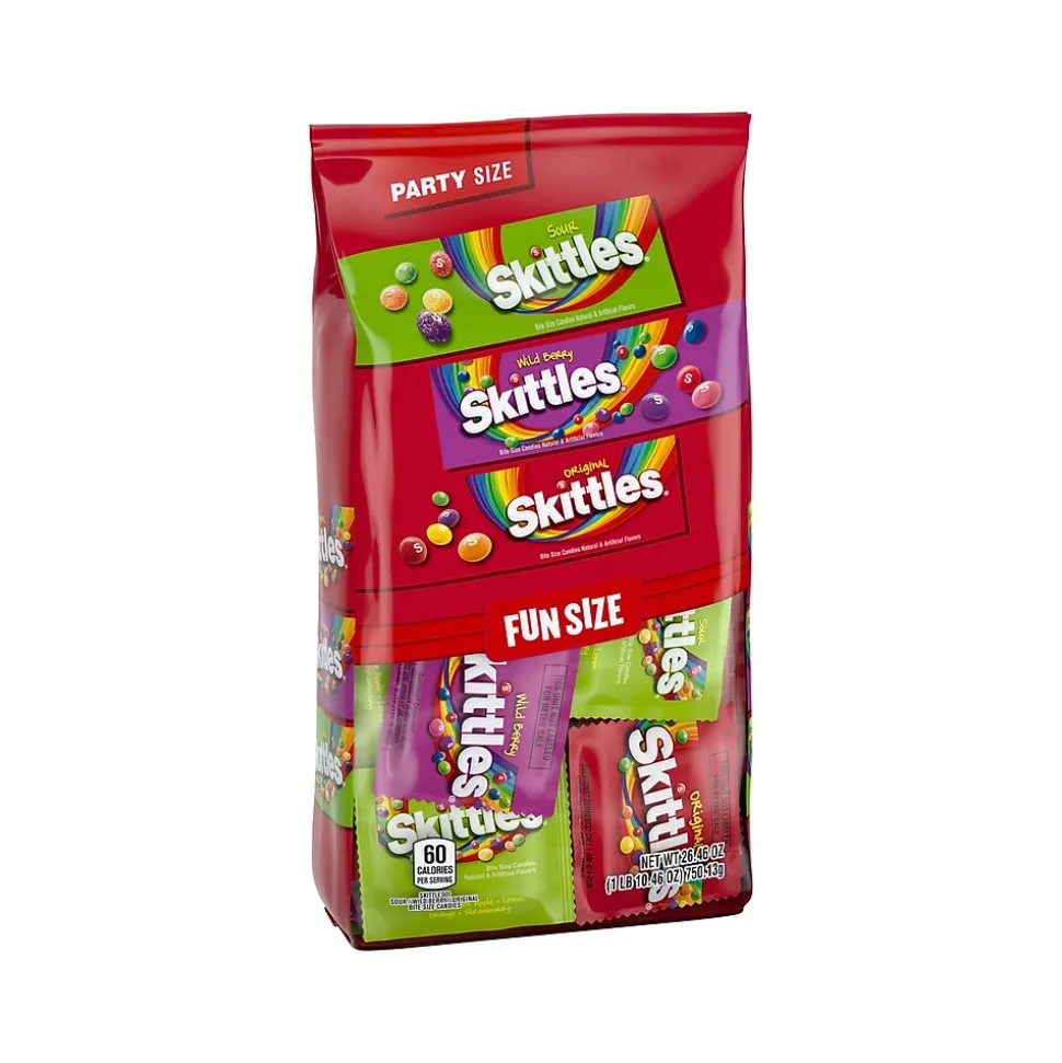 Skittles Party-Size Fruity Chewy Candy, Assorted Flavors, 26.46 oz. (MMM29711)
