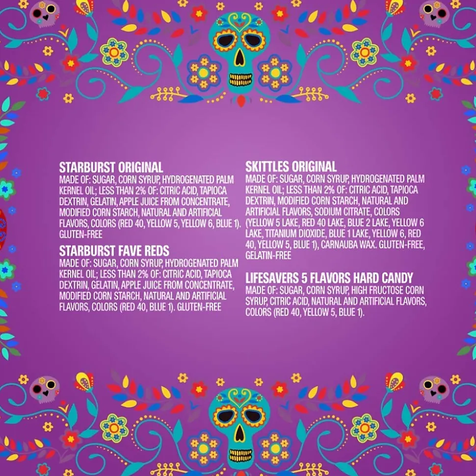 SKITTLES, STARBURST Original & FaveRed, LIFE SAVERS Chewy & Hard Candy Assortment, 44.07 oz, 150 Pieces Bag (225-00106)