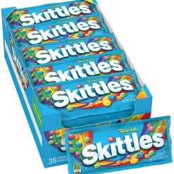 Skittles Tropical Fruit Flavored Candy, 2.17 oz, 36/Box (209-00175)