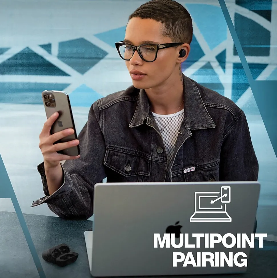 Skullcandy Mod True Wireless Earbuds with Microphone & Charging Case, Bluetooth, Light Gray (S2FYW-P751)