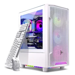 Skytech Archangel 4.5 Gaming Desktop, AMD Ryzen 5 5600X 3.7GHz, NVIDIA Geforce RTX 3050, 1TB SSD, 16GB RAM, Windows 11, White