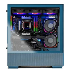 Skytech Azure 2 Gaming Desktop, Intel i5-12400F, 16GB RAM, 500GB SSD, Intel Arc A750 Graphics, Blue