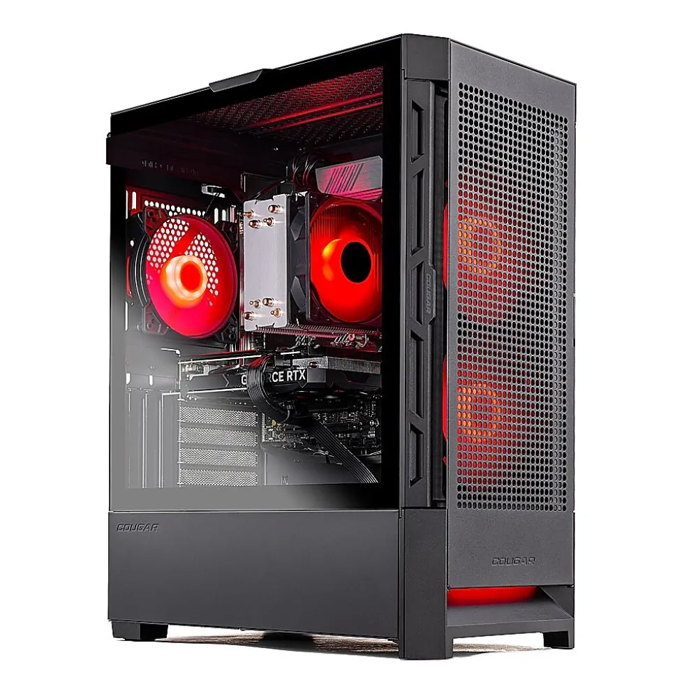 Skytech Blaze 4 Mini Gaming Desktop, Ryzen 7 5700, 16GB RAM, 2TB NVMe Solid State Drive, NVIDIA RTX 3050, Black