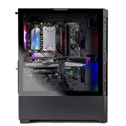 Skytech Blaze 4 Mini Gaming Desktop, Ryzen 7 5700, 16GB RAM, 2TB NVMe Solid State Drive, NVIDIA RTX 3050, Black