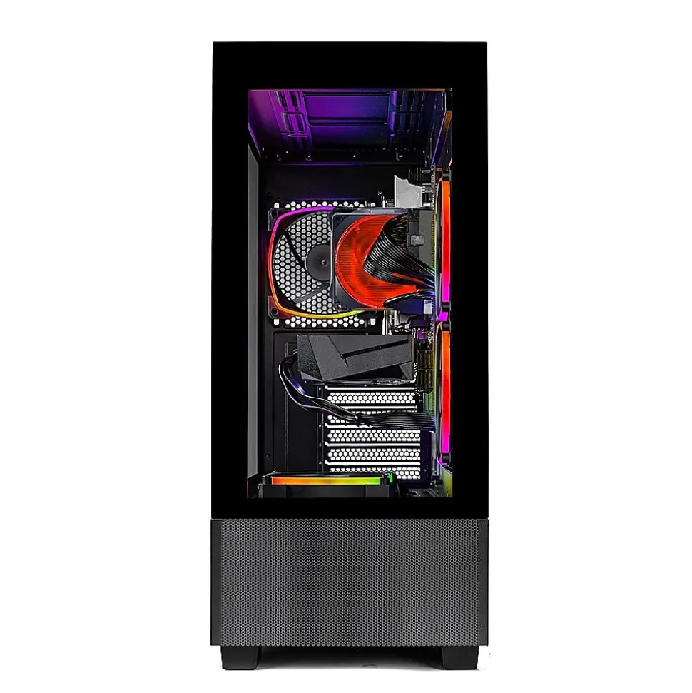 Skytech Blaze 4 Mini Gaming Desktop, Ryzen 7 5700, 16GB RAM, 2TB NVMe Solid State Drive, NVIDIA RTX 3050, Black