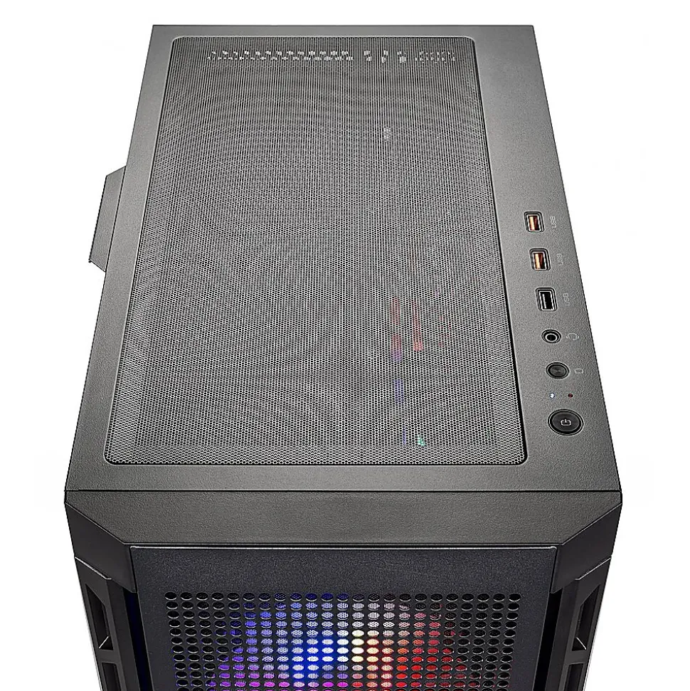 Skytech Blaze 4 Mini Gaming Desktop, Ryzen 7 5700, 16GB RAM, 2TB NVMe Solid State Drive, NVIDIA RTX 3050, Black