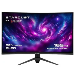 Skytech Stardust 32" Curved 2K 165 Hz LED Gaming Monitor, Black (MTSTARDUST0002B)