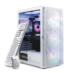 Skytech Storm Gaming Desktop, AMD Ryzen 5 5600G , 16GB RAM, 1TB SSD, Intel Arc A380 Graphics, White