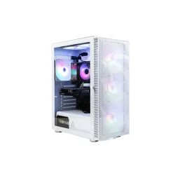 Skytech Storm Gaming Desktop, AMD Ryzen 5 5600G , 16GB RAM, 1TB SSD, Intel Arc A380 Graphics, White