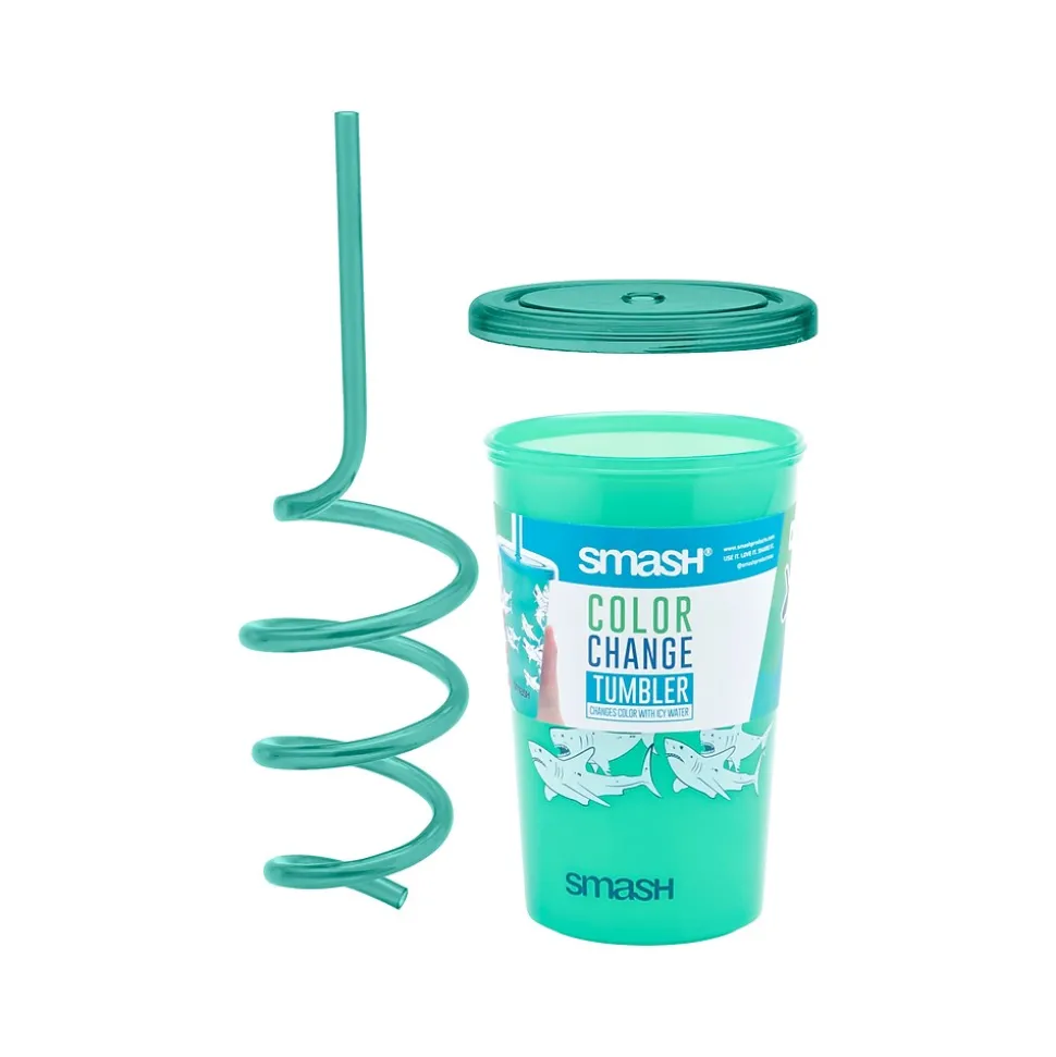 Smash Shark Color-Changing Tumbler, Light Green/Dark Green, 20.28 oz. (34131)