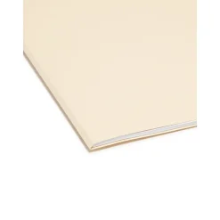 Smead 100% File Folder, Reinforced 1/3-Cut Tab, Letter Size, Manila, 100/Box (10347)