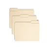 Smead 100% Recycled File Folders, 1/3-Cut Tab, Letter Size, Manila, 100/Box (10339)