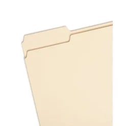 Smead 100% Recycled File Folders, 1/3-Cut Tab, Letter Size, Manila, 100/Box (10339)