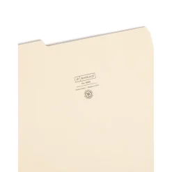 Smead 100% Recycled File Folders, 1/3-Cut Tab, Letter Size, Manila, 100/Box (10339)