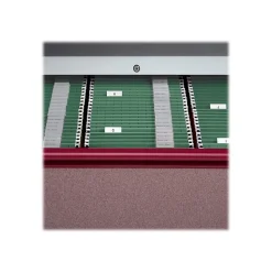 Smead 100% Recycled Hanging File Folders, 1/5-Cut Adjustable Tab, Letter Size, Standard Green, 25/Box (65001)