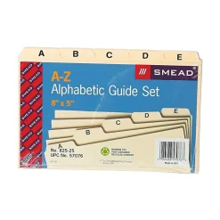 Smead 5" x 8" Index Card Files, Manila, 25/Set (57076)