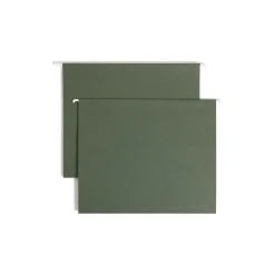 Smead Box Bottom Hanging File Folders, 1" Expansion, Letter Size, Standard Green, 25/Box (64239)
