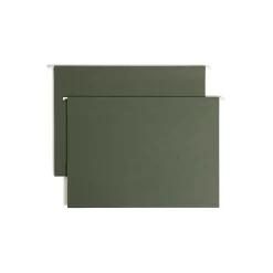Smead Box Bottom Hanging File Folders, 3" Expansion, Legal Size, Standard Green, 25/Box (64379)