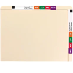 Smead Conversion Top and End-Tab File Folders, Straight-Cut Tabs, Letter Size, Manila, 100/Bx (24190)