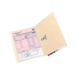 Smead End Tab 100% Recycled File Folder, Shelf-Master Reinforced Straight-Cut Tab, Letter Size, Manila, 100/Box (24160)