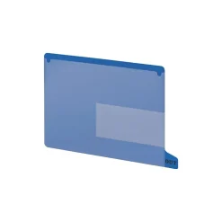 Smead End-Tab Poly Out Guides, 2 Pocket Style, Bottom Position Tab, Letter, Blue, 25/Bx (61951)