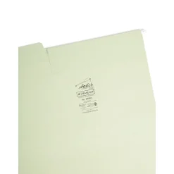 Smead FasTab Hanging File Folders, 1/3 Cut, Legal Size, Moss, 20/Box (64083)