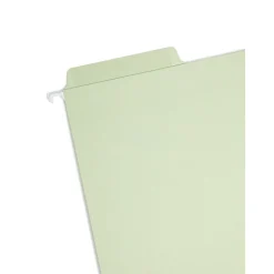 Smead FasTab Recycled Hanging File Folder, 3-Tab Tab, Letter Size, Moss, 20/Box (64032)