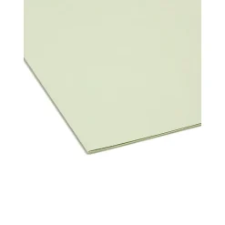 Smead FasTab Recycled Hanging File Folder, 3-Tab Tab, Letter Size, Moss, 20/Box (64032)
