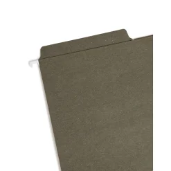 Smead FasTab Recycled Hanging File Folder, 3-Tab Tab, Legal Size, Standard Green, 20/Box (64137)