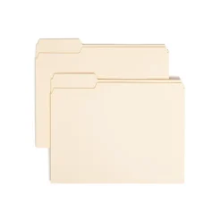 Smead File Folder, 1/3-Cut Tab, Letter Size, Manila, 100/Box (10331)