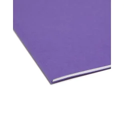 Smead File Folder, 1/3-Cut Tab, Letter Size, Purple, 100/Box (13043)