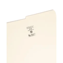 Smead File Folder, 1/2-Cut Tab, Legal Size, Manila, 100/Box (15320)