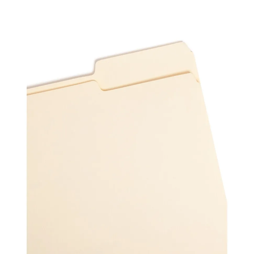 Smead File Folder, Letter, 1/3-Cut Tab Right Position, Letter Size, Manila, 100/Box (10333)