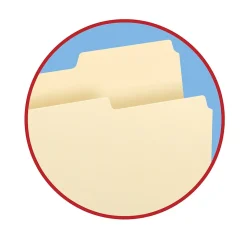 Smead File Folder, Letter, 1/3-Cut Tab Right Position, Letter Size, Manila, 100/Box (10333)