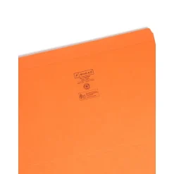 Smead File Folder, Reinforced Straight-Cut Tab, Legal Size, Orange, 100 per Box (17510)