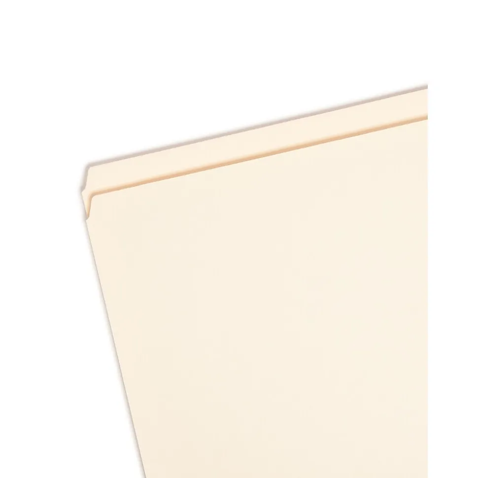 Smead File Folder, Reinforced Straight -Cut Tab, Legal Size, Manila, 100 Per Box (15310)